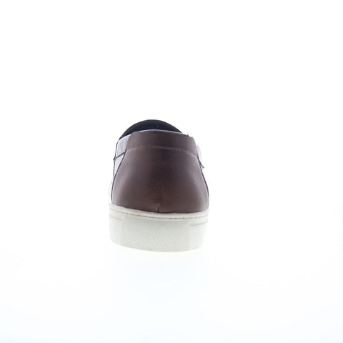 Studio Belvedere Tivoli Mens Brown Leather Loafers & Slip Ons Penny Shoes