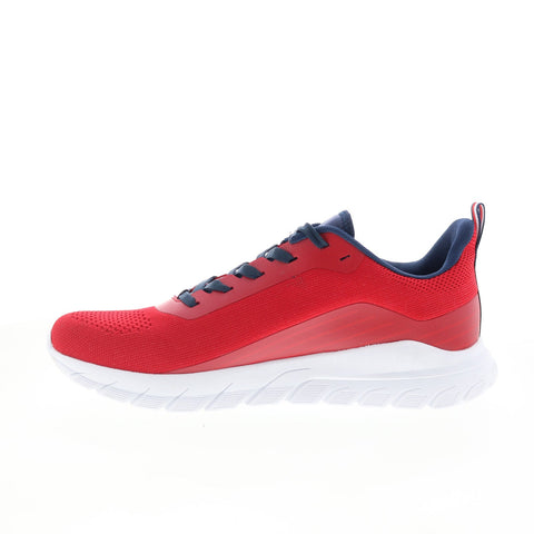 Tommy Hilfiger Nephi TMNEPHI Mens Red Mesh Lifestyle Sneakers Shoes