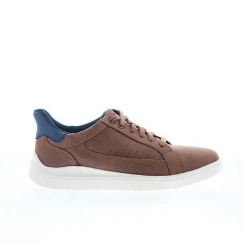 Rockport Trenner 2 Mens Brown Wide Leather Lace Up Lifestyle Sneakers Shoes