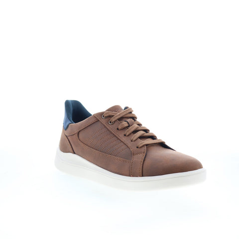 Rockport Trenner 2 Mens Brown Wide Leather Lace Up Lifestyle Sneakers Shoes