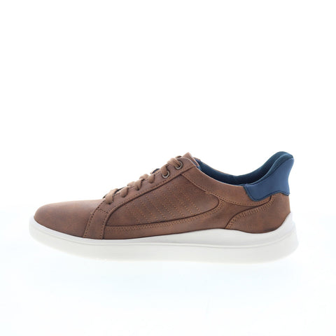 Rockport Trenner 2 Mens Brown Wide Leather Lace Up Lifestyle Sneakers Shoes