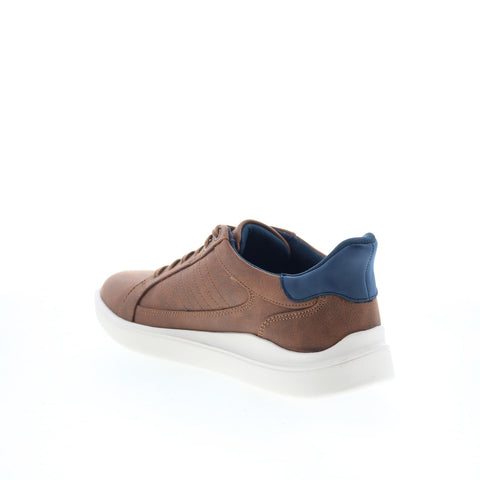 Rockport Trenner 2 Mens Brown Wide Leather Lace Up Lifestyle Sneakers Shoes
