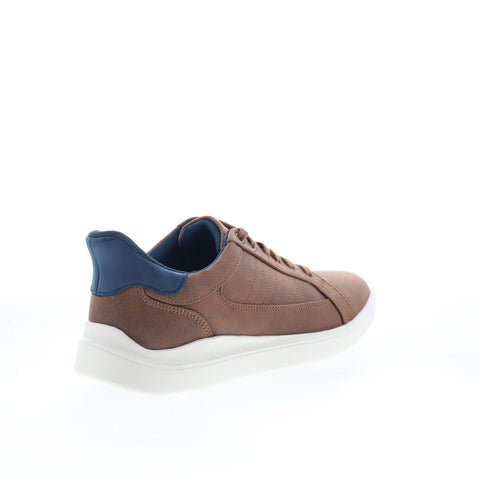 Rockport Trenner 2 Mens Brown Wide Leather Lace Up Lifestyle Sneakers Shoes