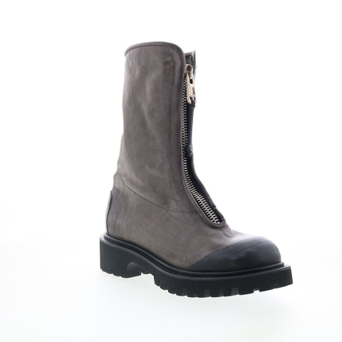 A.S. 98 Tobie Womens Gray Leather Zipper Casual Dress Boots