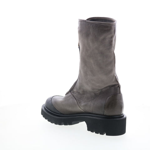 A.S. 98 Tobie Womens Gray Leather Zipper Casual Dress Boots