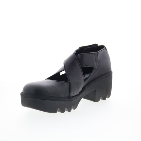 Fly London Togo TOGO533FLY-000 Womens Black Leather Pumps Heels Shoes