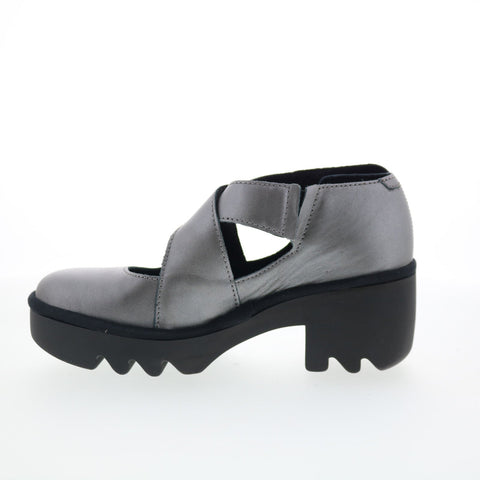 Fly London Togo TOGO533FLY-004 Womens Gray Leather Pumps Heels Shoes