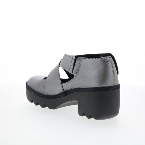 Fly London Togo TOGO533FLY-004 Womens Gray Leather Pumps Heels Shoes