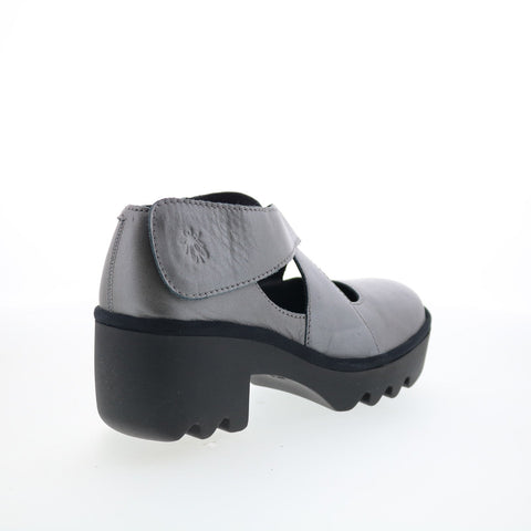 Fly London Togo TOGO533FLY-004 Womens Gray Leather Pumps Heels Shoes