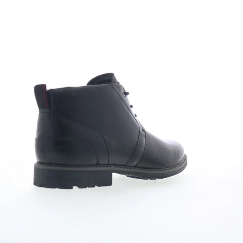 Rockport Tolan RMTOLAN Mens Black Wide Leather Lace Up Chukkas Boots