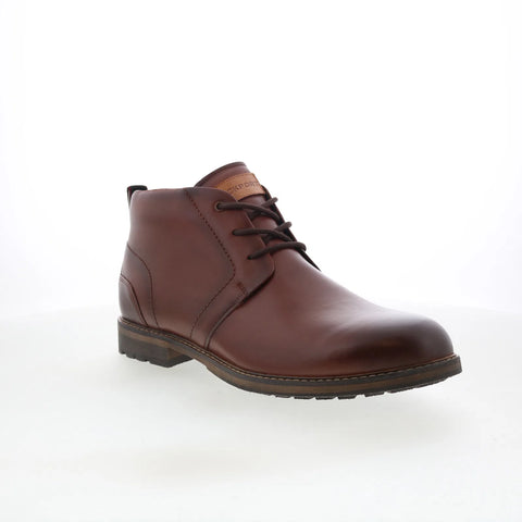 Rockport Tolan RMTOLAN Mens Brown Leather Lace Up Ankle Boots