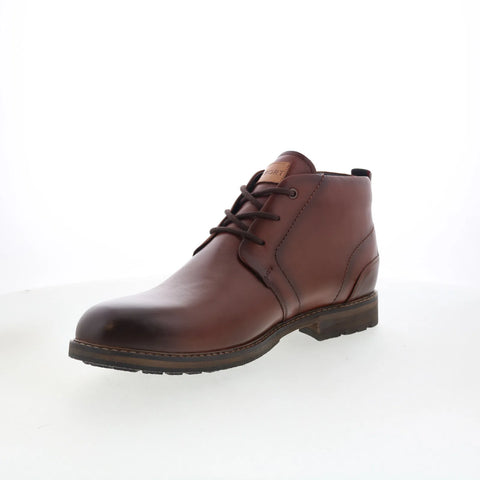 Rockport Tolan RMTOLAN Mens Brown Leather Lace Up Ankle Boots