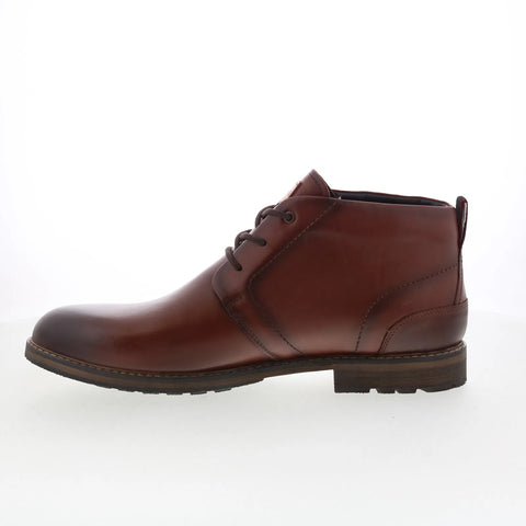 Rockport Tolan RMTOLAN Mens Brown Leather Lace Up Ankle Boots