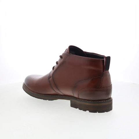 Rockport Tolan RMTOLAN Mens Brown Leather Lace Up Ankle Boots