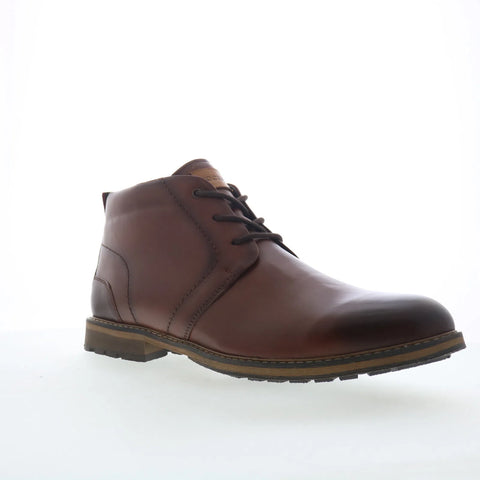 Rockport Tolan RMTOLAN Mens Brown Wide Leather Lace Up Chukkas Boots