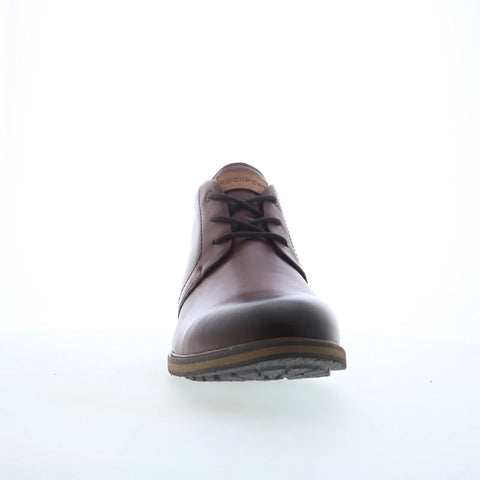 Rockport Tolan RMTOLAN Mens Brown Wide Leather Lace Up Chukkas Boots