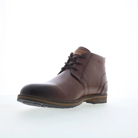 Rockport Tolan RMTOLAN Mens Brown Wide Leather Lace Up Chukkas Boots