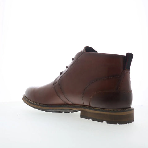 Rockport Tolan RMTOLAN Mens Brown Wide Leather Lace Up Chukkas Boots