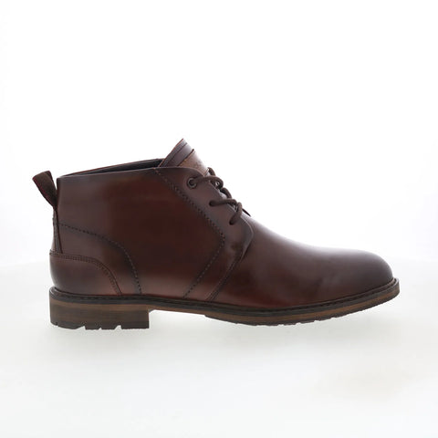 Rockport Tolan RMTOLAN Mens Brown Wide Leather Lace Up Chukkas Boots