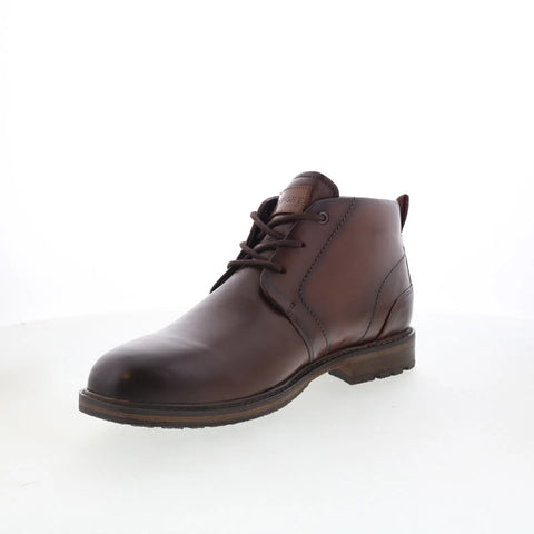 Rockport Tolan RMTOLAN Mens Brown Wide Leather Lace Up Chukkas Boots