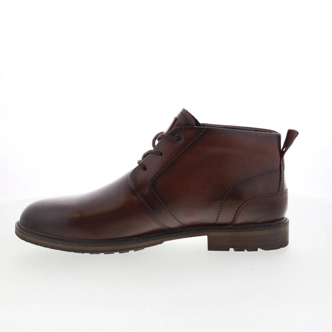 Rockport Tolan RMTOLAN Mens Brown Wide Leather Lace Up Chukkas Boots