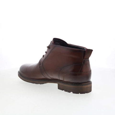 Rockport Tolan RMTOLAN Mens Brown Wide Leather Lace Up Chukkas Boots