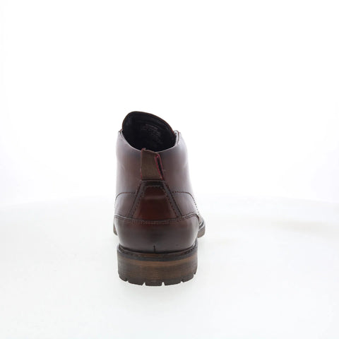 Rockport Tolan RMTOLAN Mens Brown Wide Leather Lace Up Chukkas Boots