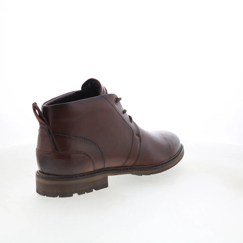 Rockport Tolan RMTOLAN Mens Brown Wide Leather Lace Up Chukkas Boots