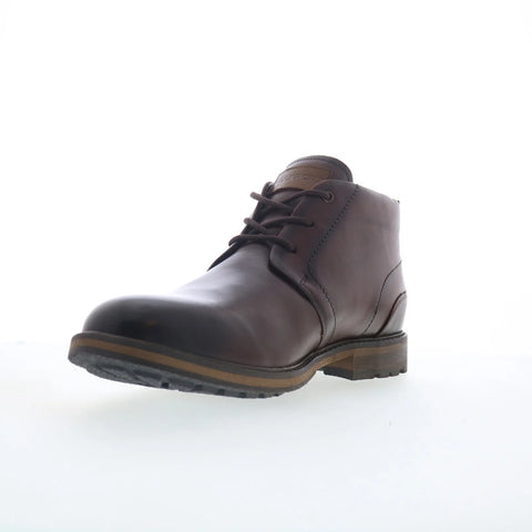 Rockport Tolan RMTOLAN Mens Brown Leather Lace Up Chukkas Boots