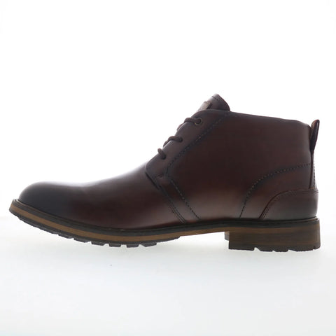 Rockport Tolan RMTOLAN Mens Brown Leather Lace Up Chukkas Boots