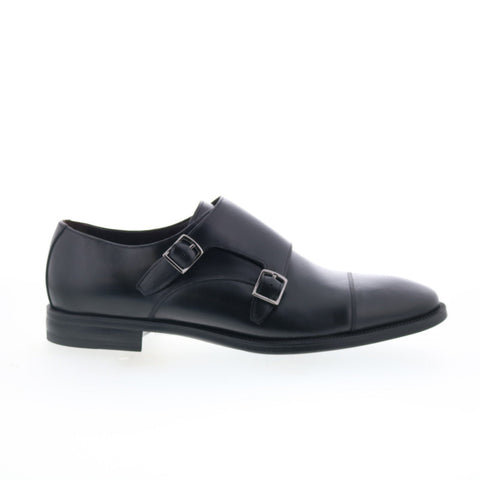 Studio Belvedere Toledo Mens Black Leather Loafers & Slip Ons Casual Shoes