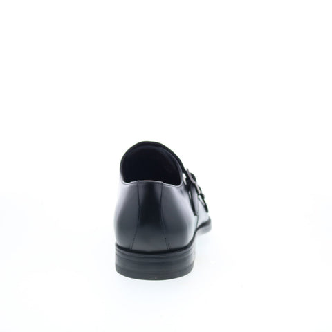 Studio Belvedere Toledo Mens Black Leather Loafers & Slip Ons Casual Shoes