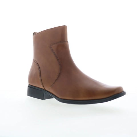 Rockport Toloni V82360 Mens Brown Leather Zipper Casual Dress Boots