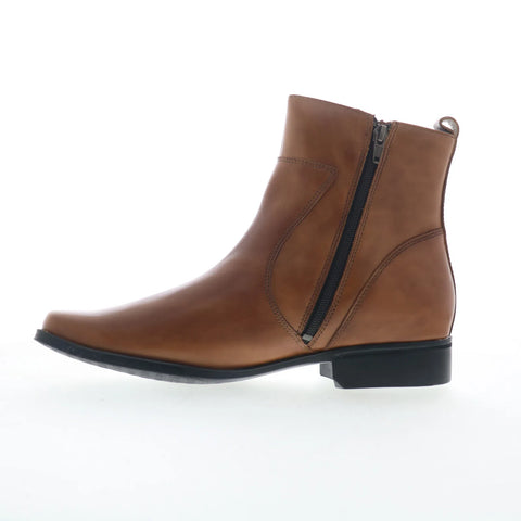 Rockport Toloni V82360 Mens Brown Leather Zipper Casual Dress Boots