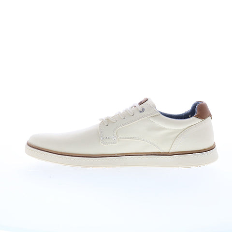 Steve Madden Tom TOM01M1 Mens Beige Canvas Lace Up Lifestyle Sneakers Shoes