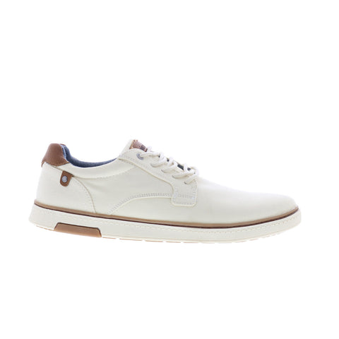 Steve Madden Tom TOM01M1 Mens Beige Canvas Lace Up Lifestyle Sneakers Shoes