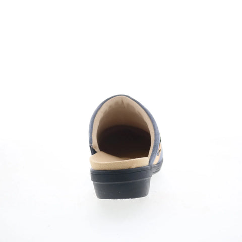 Spenco Topanga Clog SP1097IRN Womens Gray Suede Slip On Clog Flats Shoes
