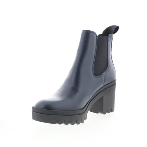 Fly London Tope TOPE520FLY-026 Womens Blue Leather Slip On Chelsea Boots