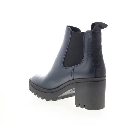 Fly London Tope TOPE520FLY-026 Womens Blue Leather Slip On Chelsea Boots