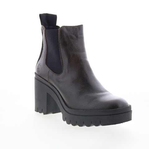 Fly London Tope TOPE520FLY-018 Womens Brown Leather Slip On Chelsea Boots