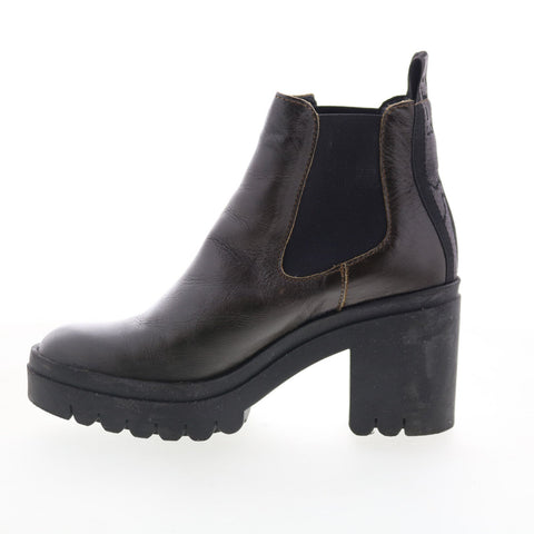 Fly London Tope TOPE520FLY-018 Womens Brown Leather Slip On Chelsea Boots