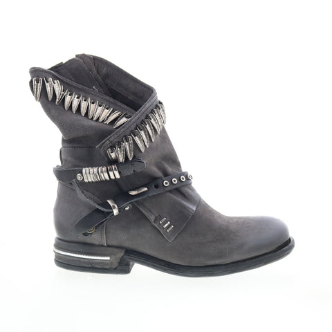 A.S. 98 Torey Womens Black Leather Zipper Casual Dress Boots