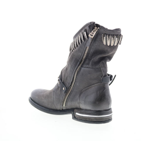 A.S. 98 Torey Womens Black Leather Zipper Casual Dress Boots