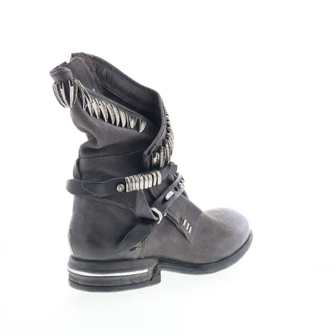 A.S. 98 Torey Womens Black Leather Zipper Casual Dress Boots