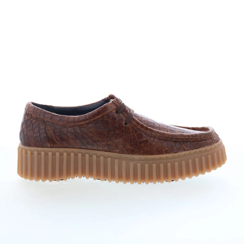 Clarks Torhill Bee 26175908 Womens Brown Leather Oxford Flats Shoes