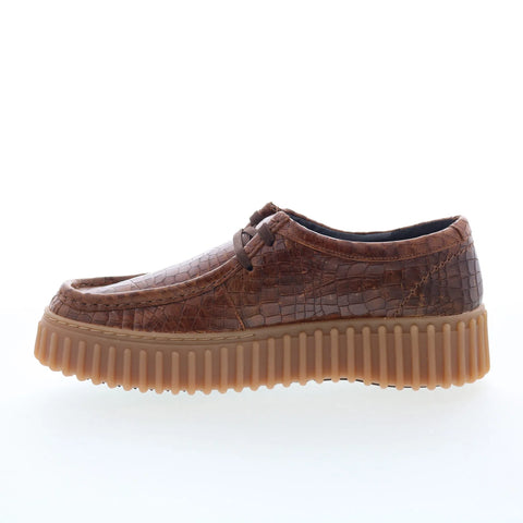 Clarks Torhill Bee 26175908 Womens Brown Leather Oxford Flats Shoes