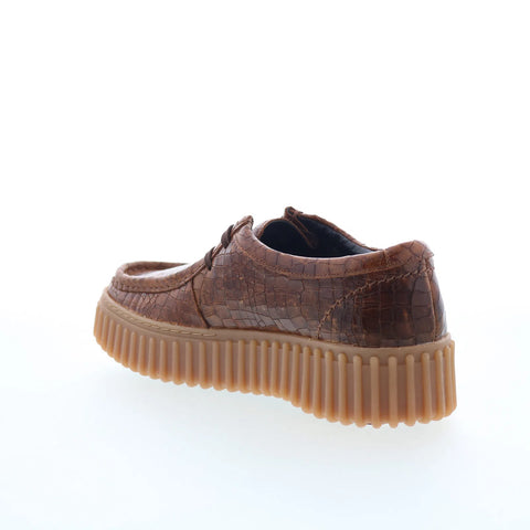 Clarks Torhill Bee 26175908 Womens Brown Leather Oxford Flats Shoes