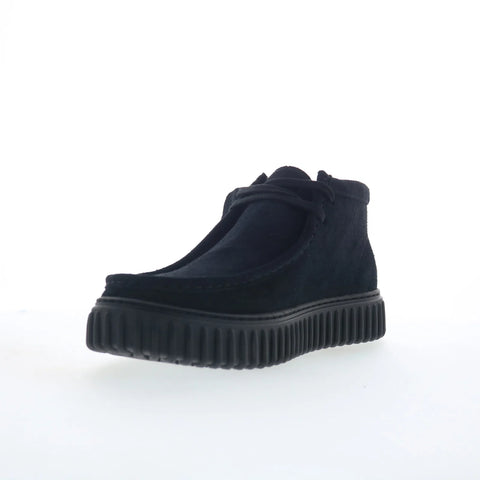 Clarks Torhill HI 26173664 Mens Black Suede Lace Up Chukkas Boots