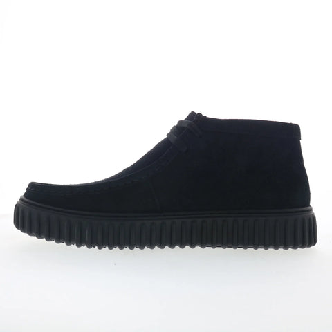 Clarks Torhill HI 26173664 Mens Black Suede Lace Up Chukkas Boots