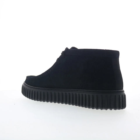 Clarks Torhill HI 26173664 Mens Black Suede Lace Up Chukkas Boots